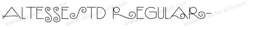 AltesseStd Regular字体转换